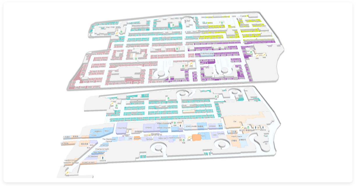 多建筑车位地图