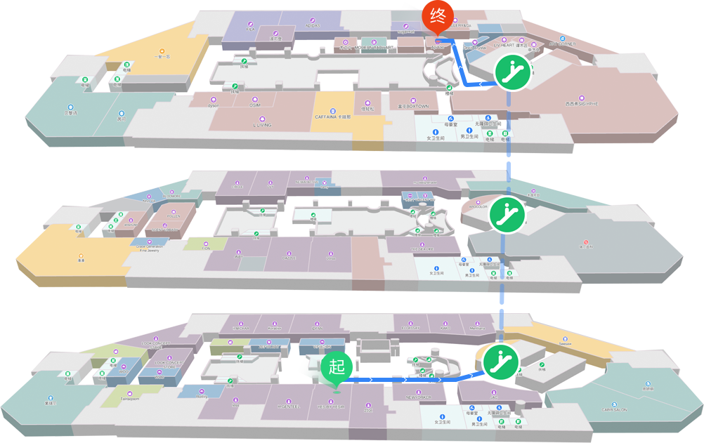 2种导航模式——步行和车行